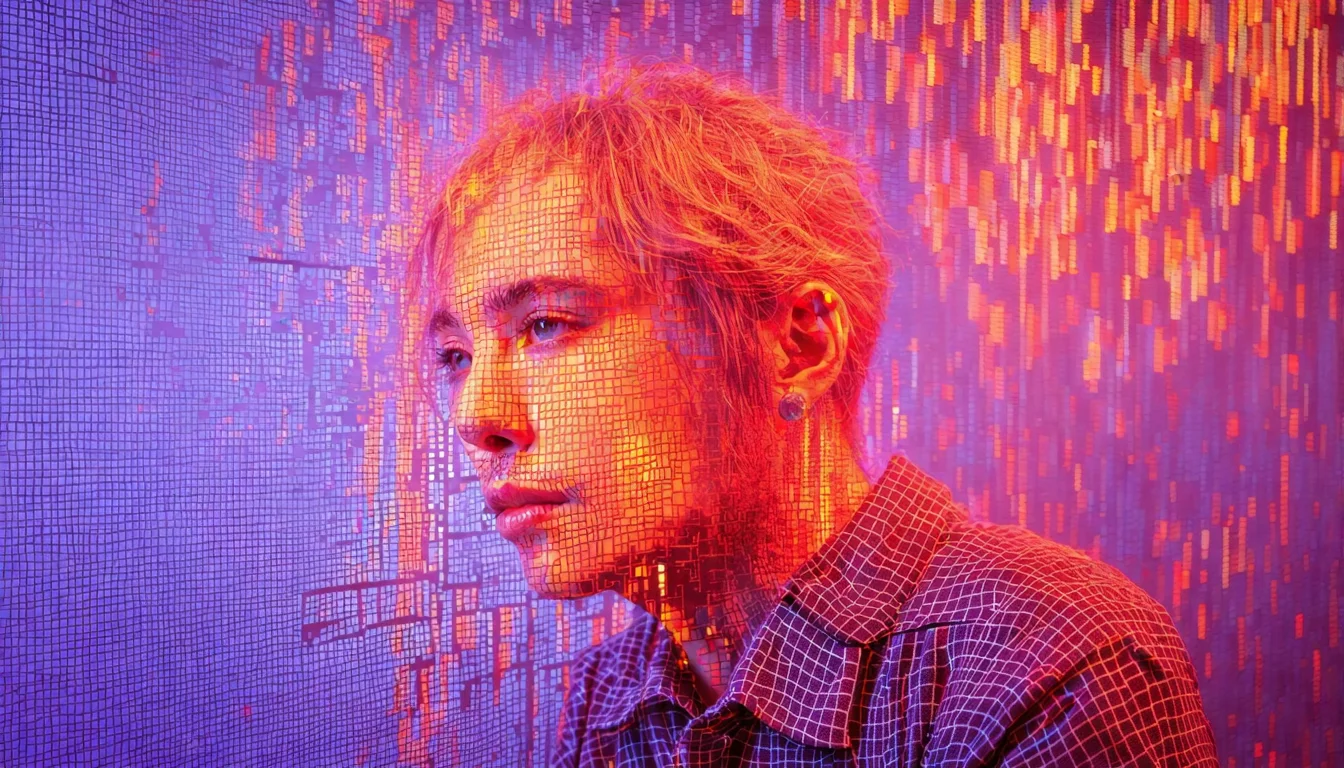 行銷團隊在辦公室用 AI 工具批量產出社群貼文