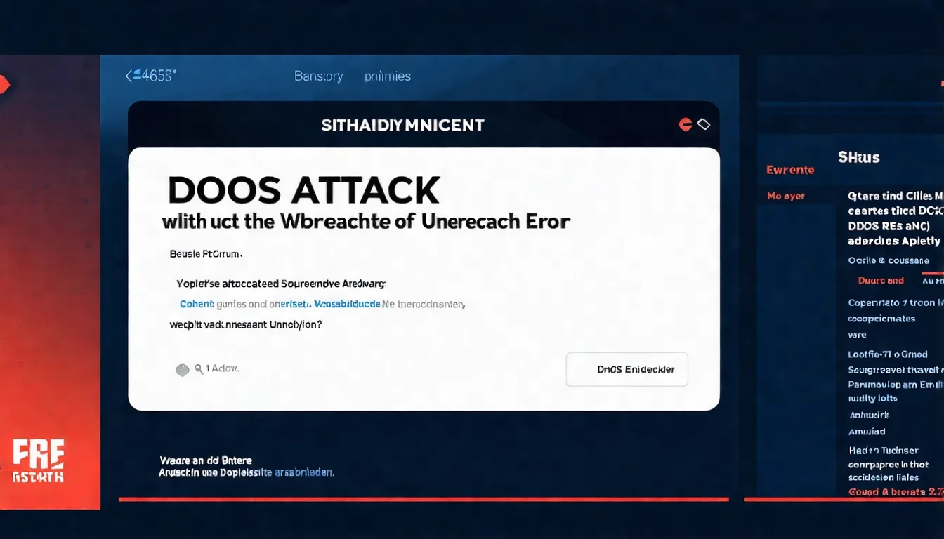 新聞報導 DDoS 攻擊事件 新聞報導畫面顯示 DDoS 攻擊事件,螢幕上呈現網站無法連線的錯誤訊息