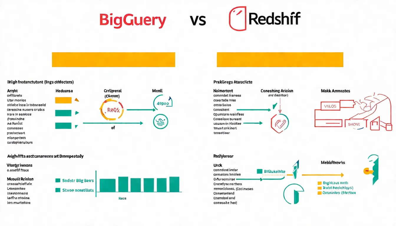 Comparison of BigQuery serverless architecture vs Redshift cluster architecture BigQuery vs Redshift Architecture Differences