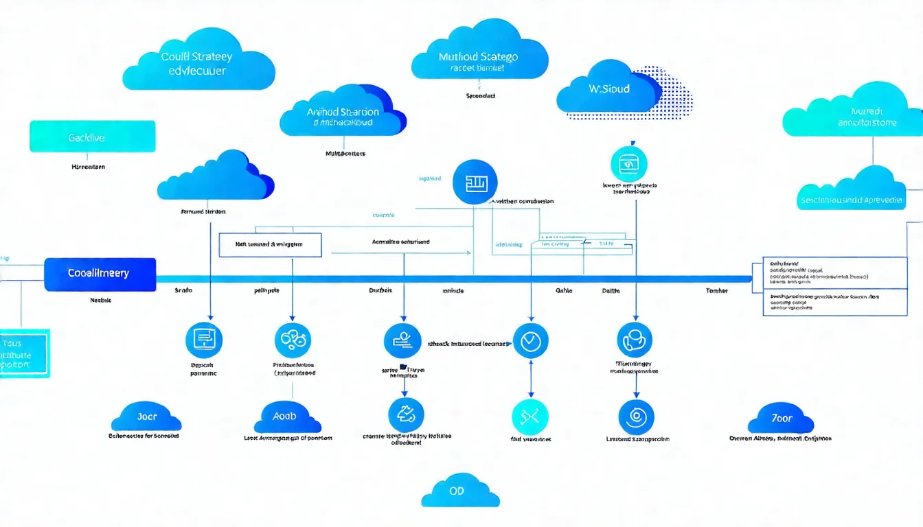 Multi-cloud strategy architecture diagram combining GCP and AWS Multi-Cloud Strategy Architecture Example