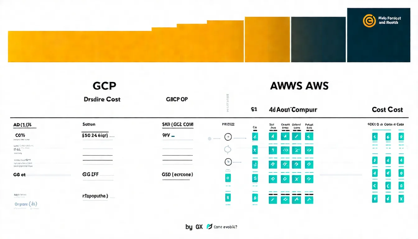 Cost comparison of two platforms using medium web application example GCP vs AWS Cost Comparison Calculation