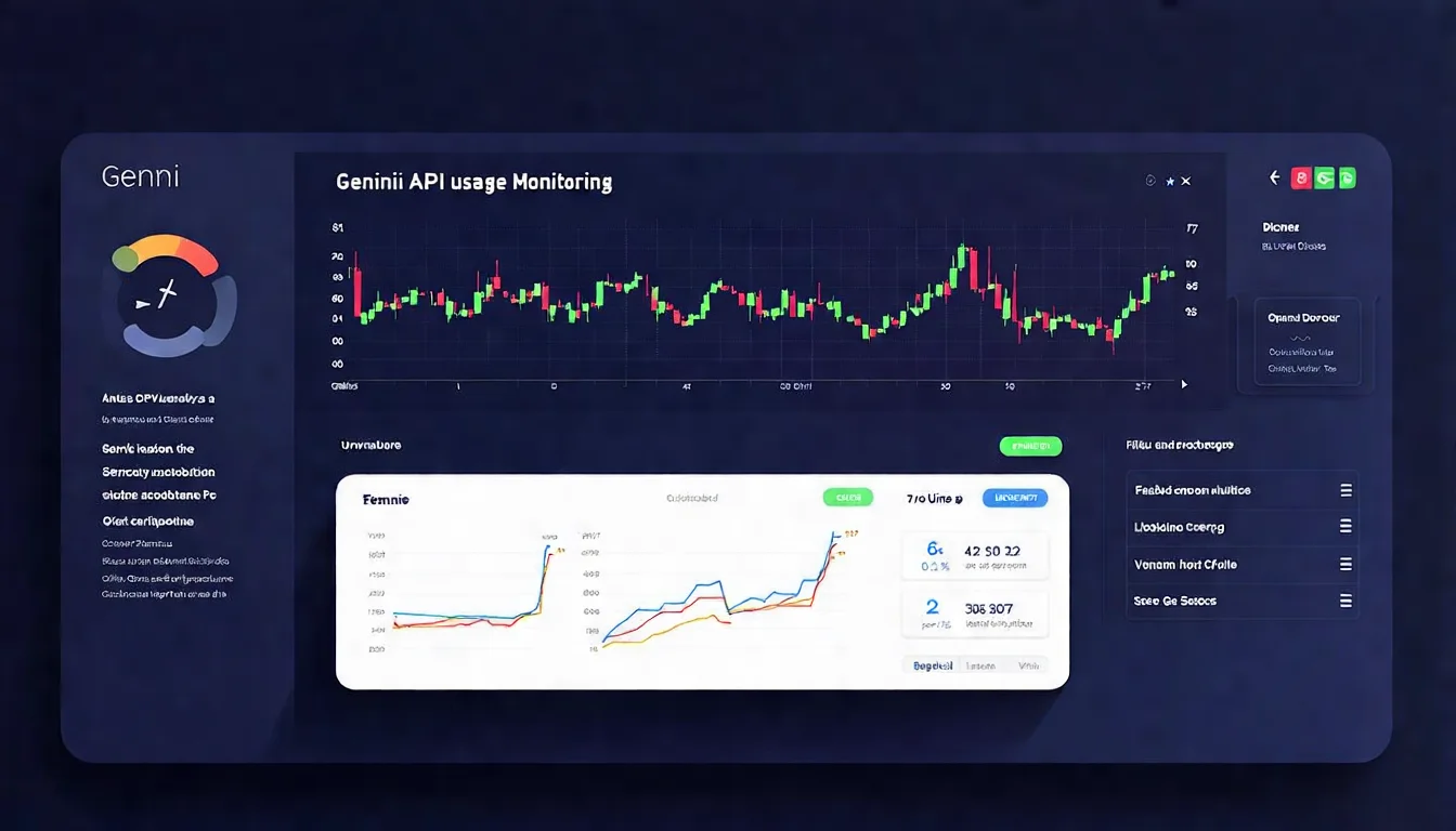Google Cloud Console 中的 API 用量監控畫面 Gemini API 免費額度使用監控介面