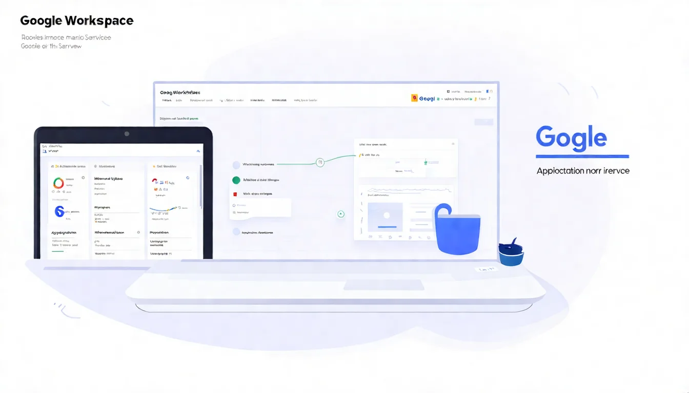 Google Workspace 包含的 Gmail、Drive、Meet、Docs 等核心應用介面 Google Workspace 主要應用服務介面總覽