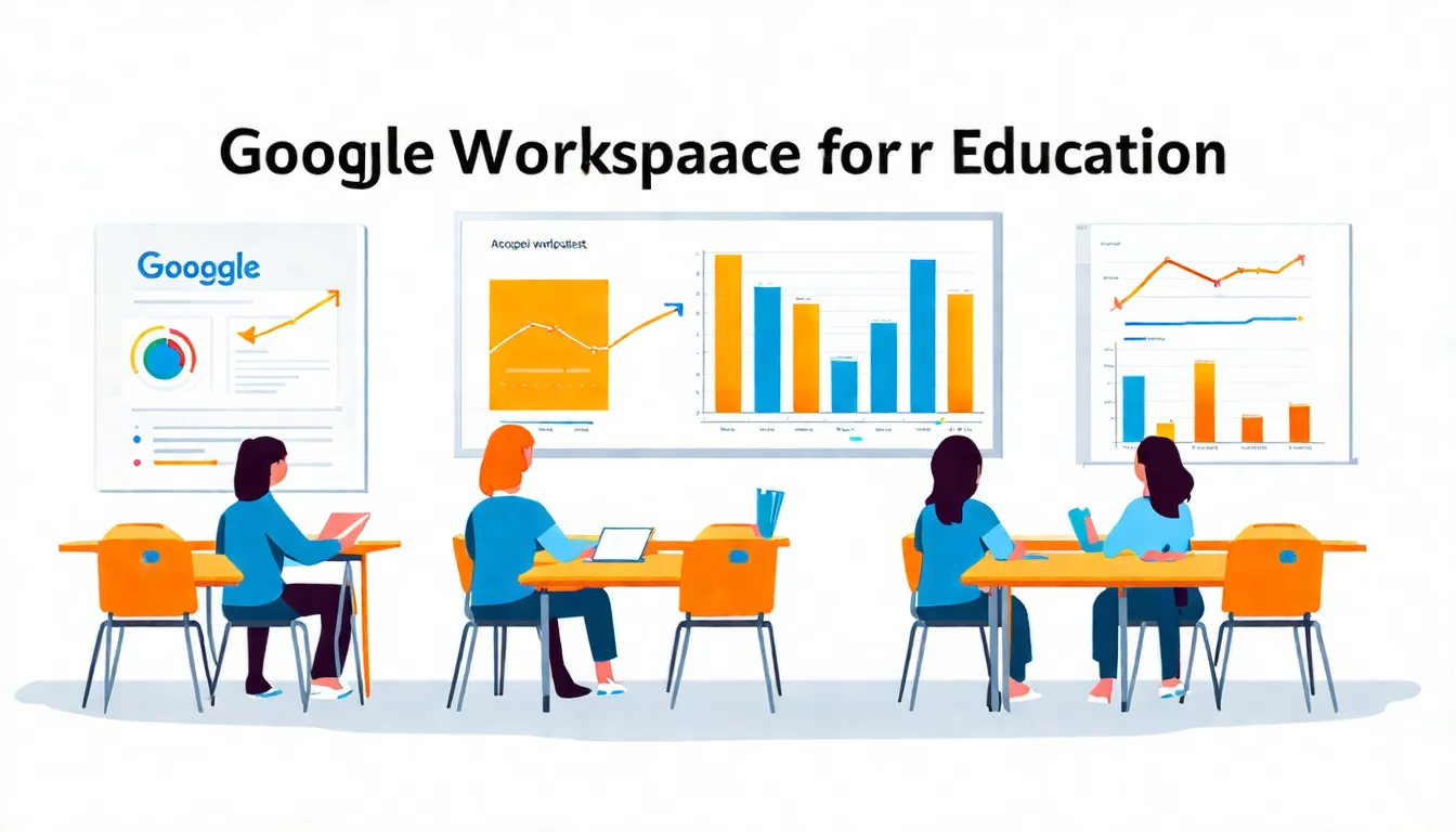 教師使用 Google Classroom 進行線上教學的畫面 Google Workspace for Education 教學情境