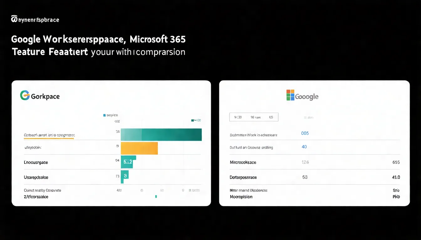 Google Workspace 和 Microsoft 365 核心應用對照圖 Google Workspace 與 Microsoft 365 功能比較